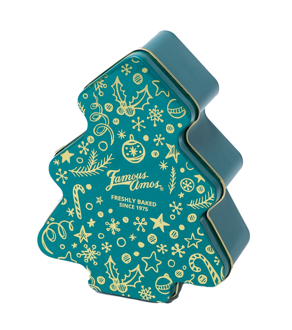 Green Christmas Tree Tin