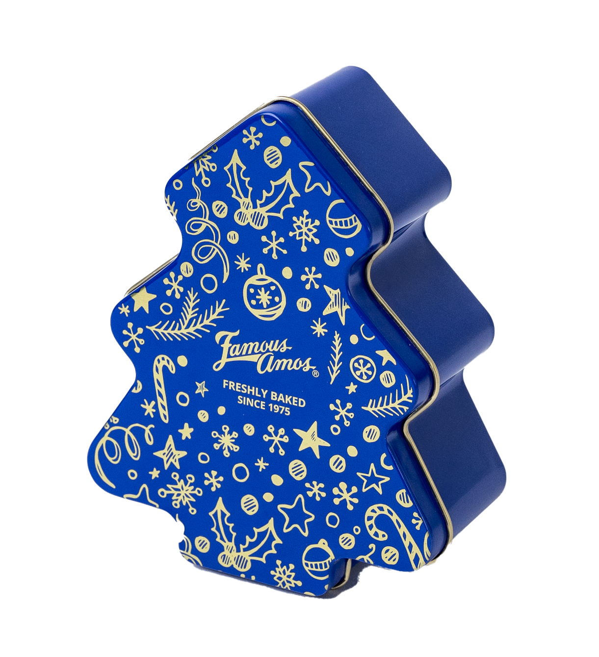 Blue Christmas Tree Tin