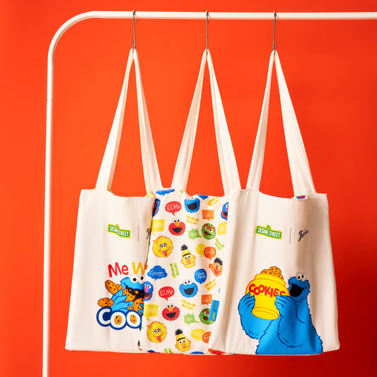 [Sesame Street x Famous Amos] Cookie Monster Reversible Tote Bag
